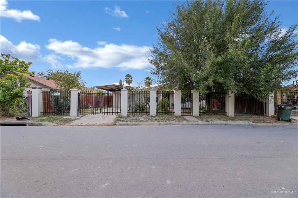 front view of a house with a street