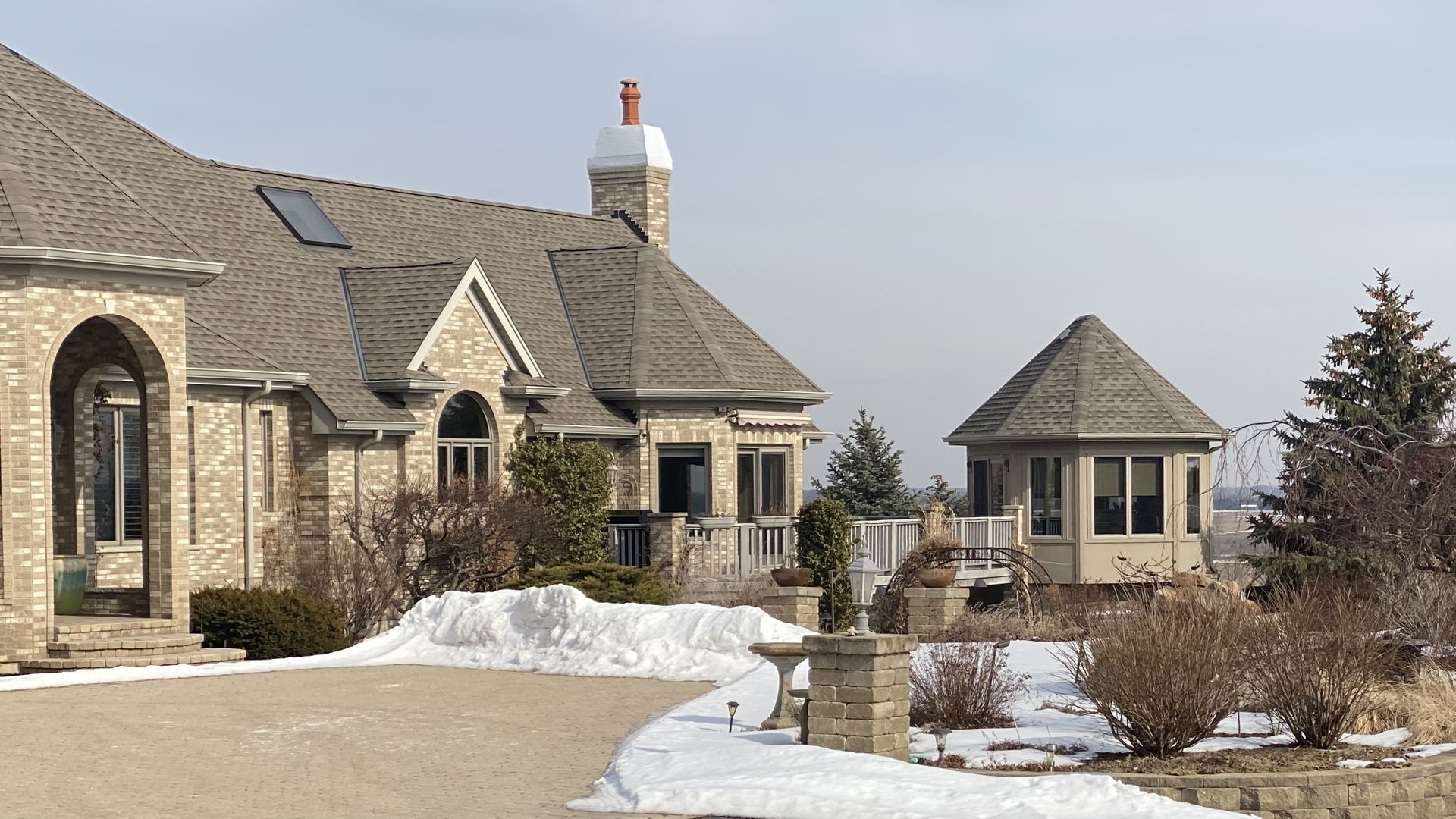 a front view of a house with a porch