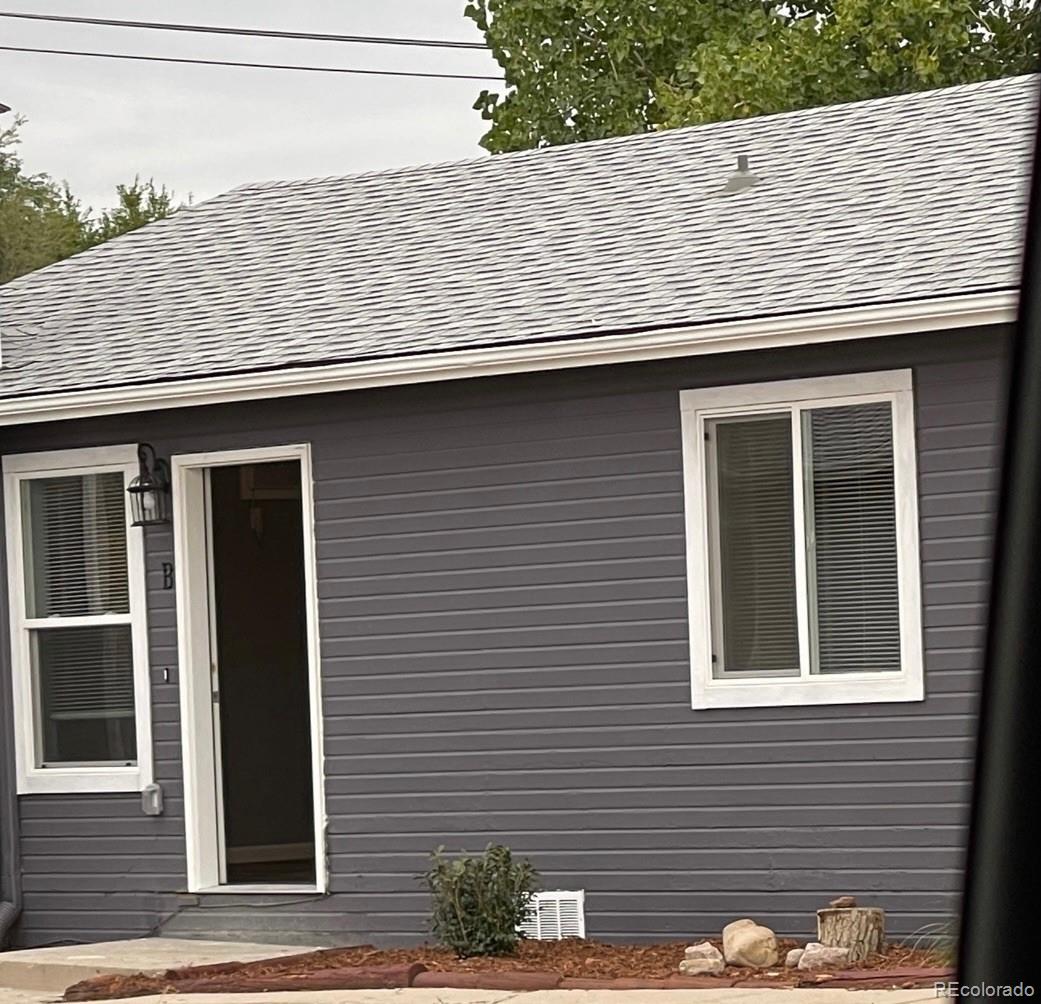 a front view of a house