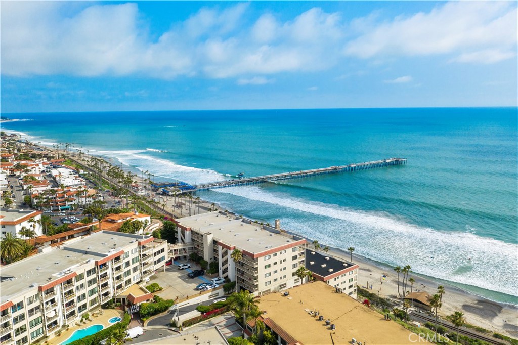 a view of an ocean beach