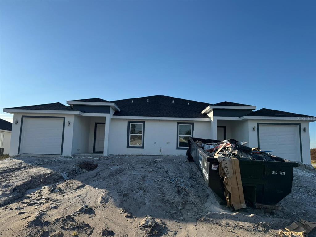 a view of a house with a patio