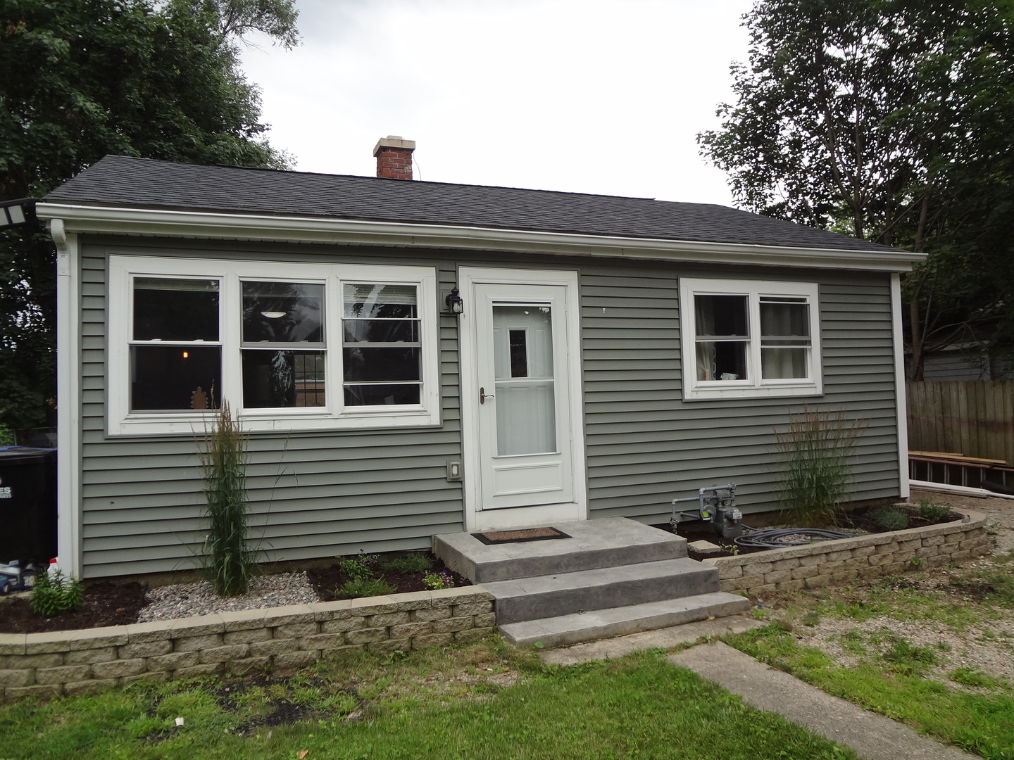 a front view of a house