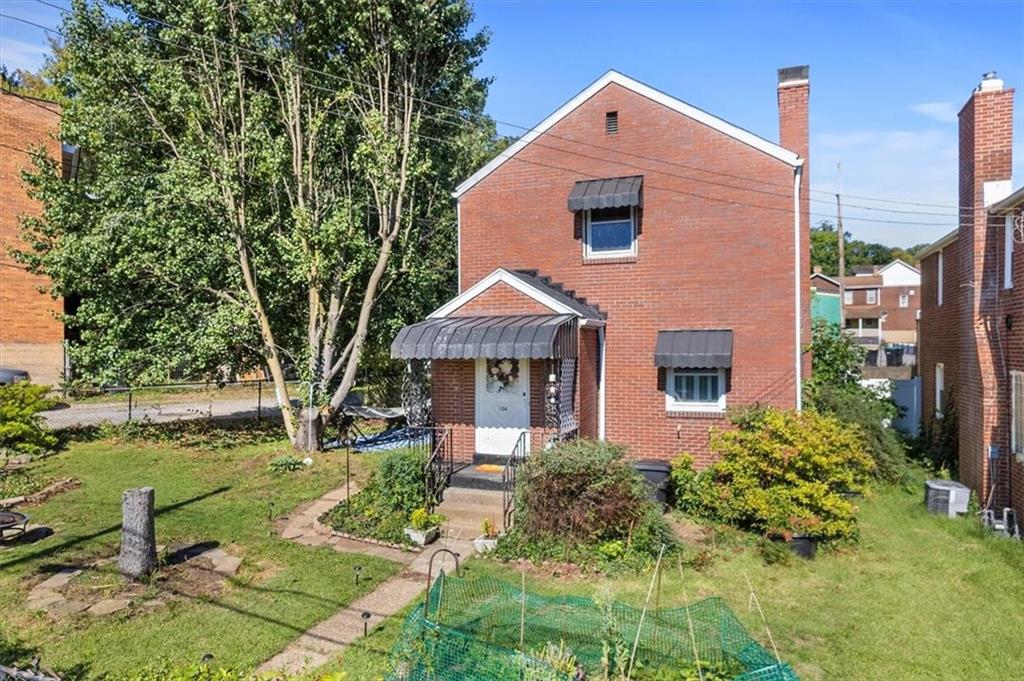 a aerial view of a house