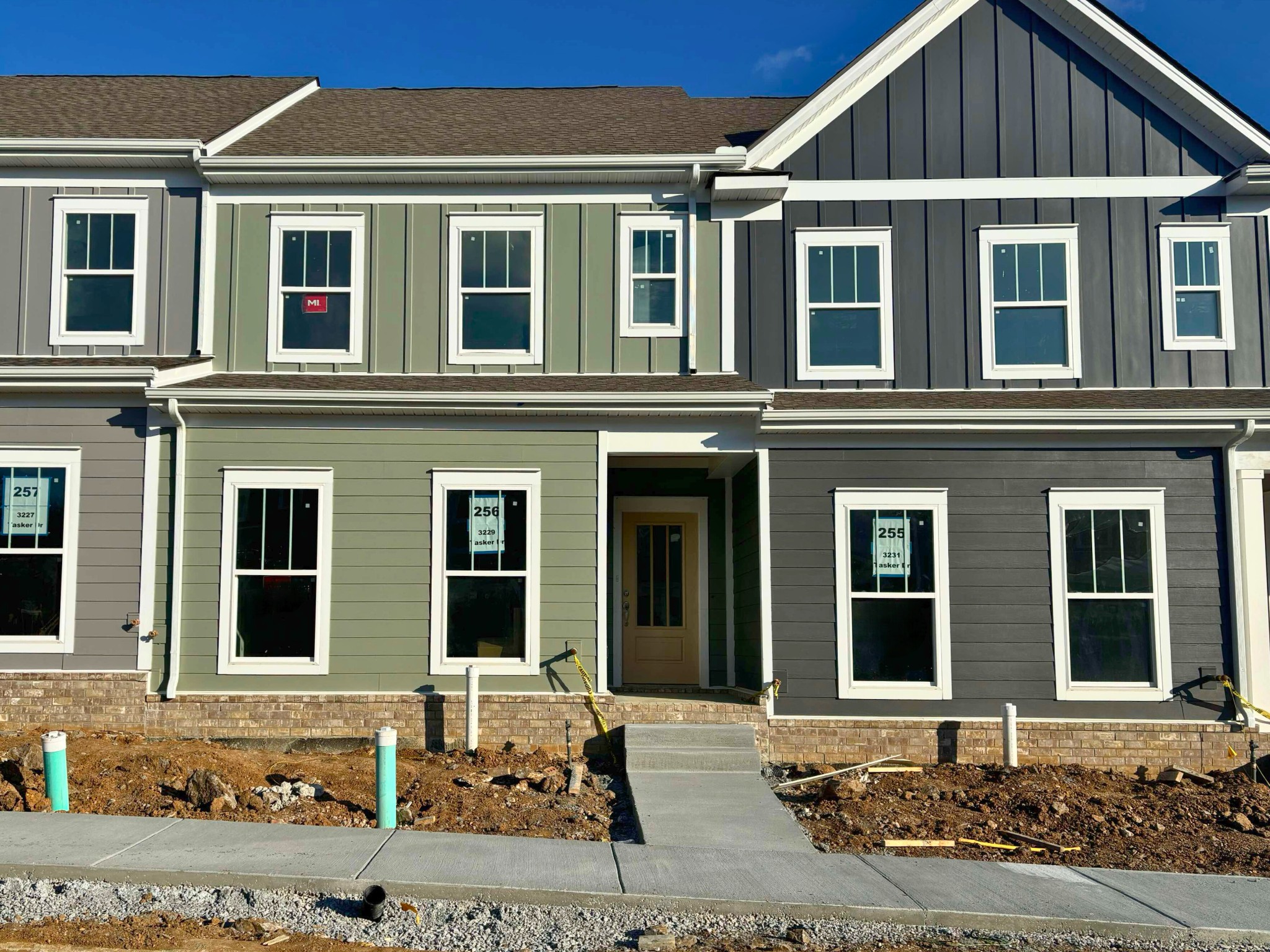 a front view of a house