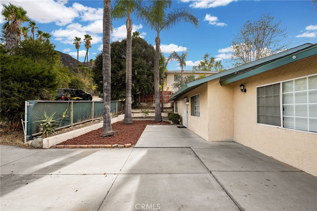 a view of a house with a patio