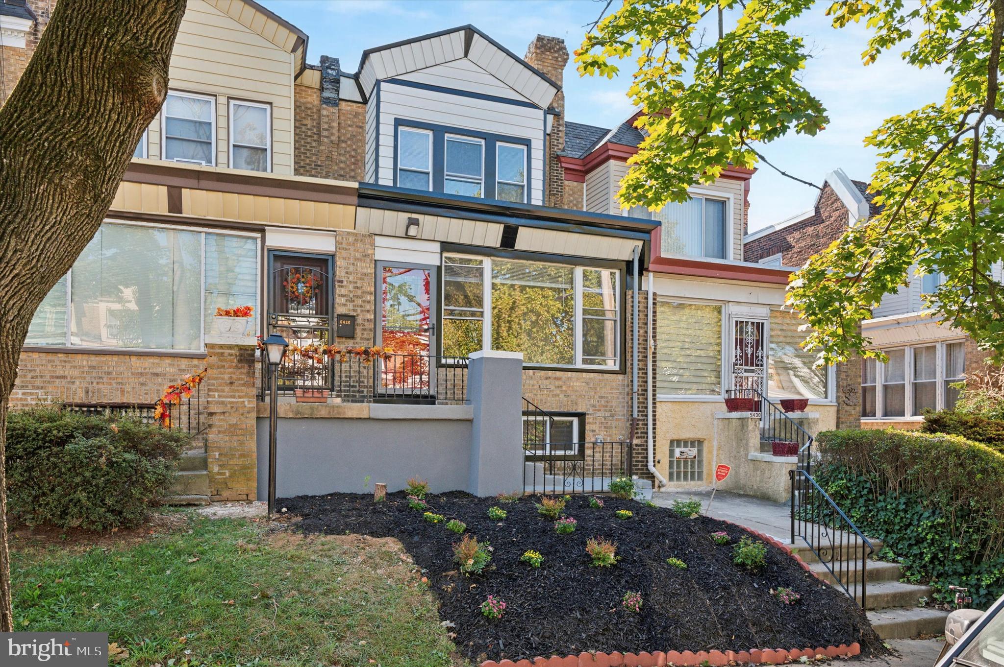 front view of a house with a porch