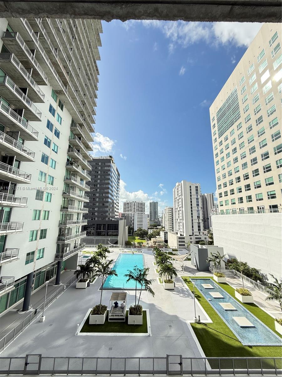 a view of outdoor space with seating area