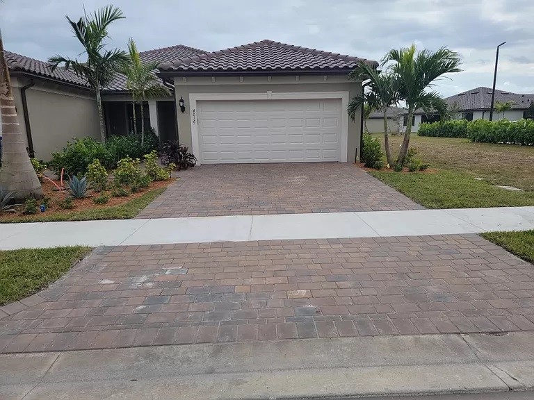 a front view of a house