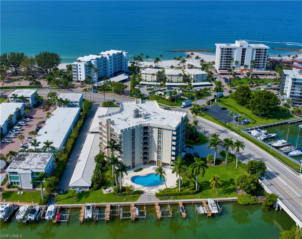 an aerial view of multiple houses