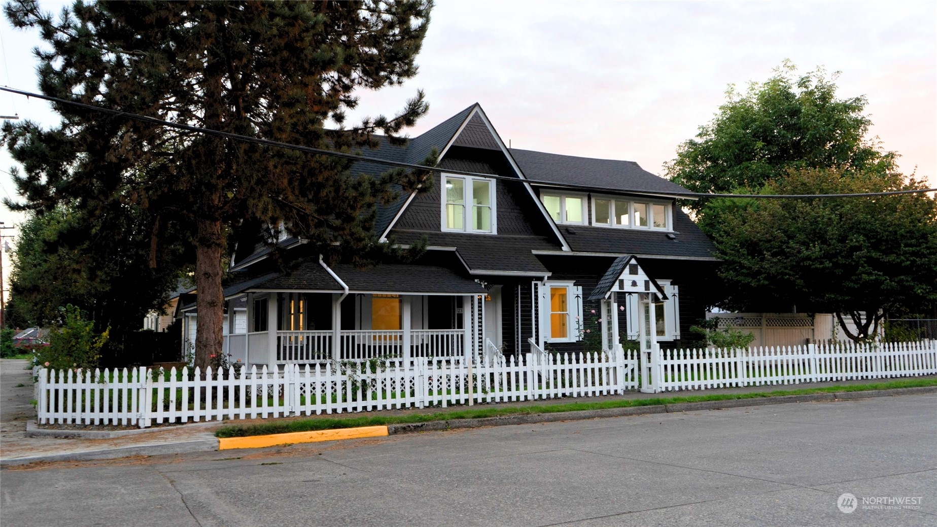 a front view of a house