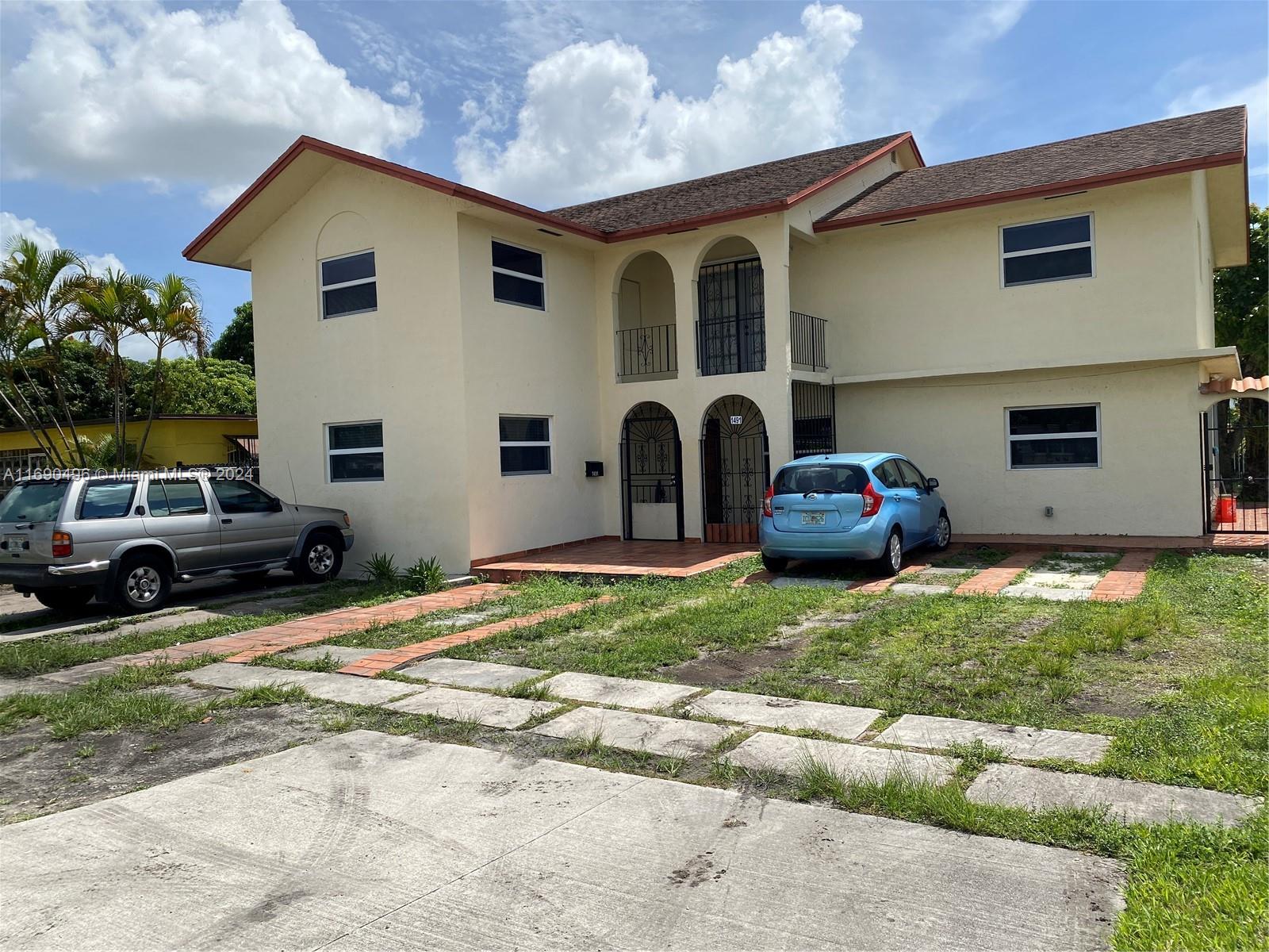 a view of a house with a patio