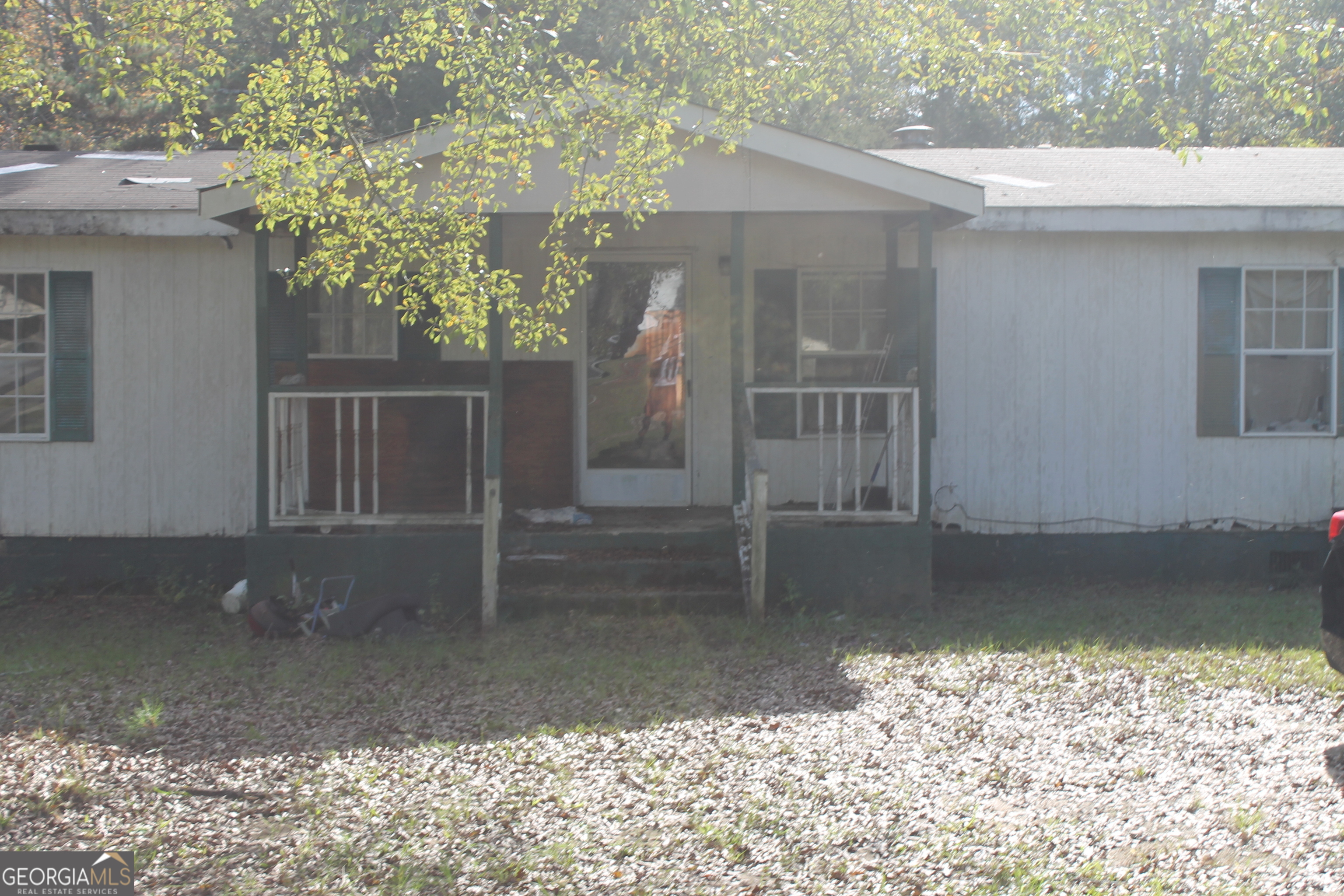 a backyard of a house