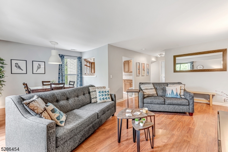 a living room with furniture and a couch