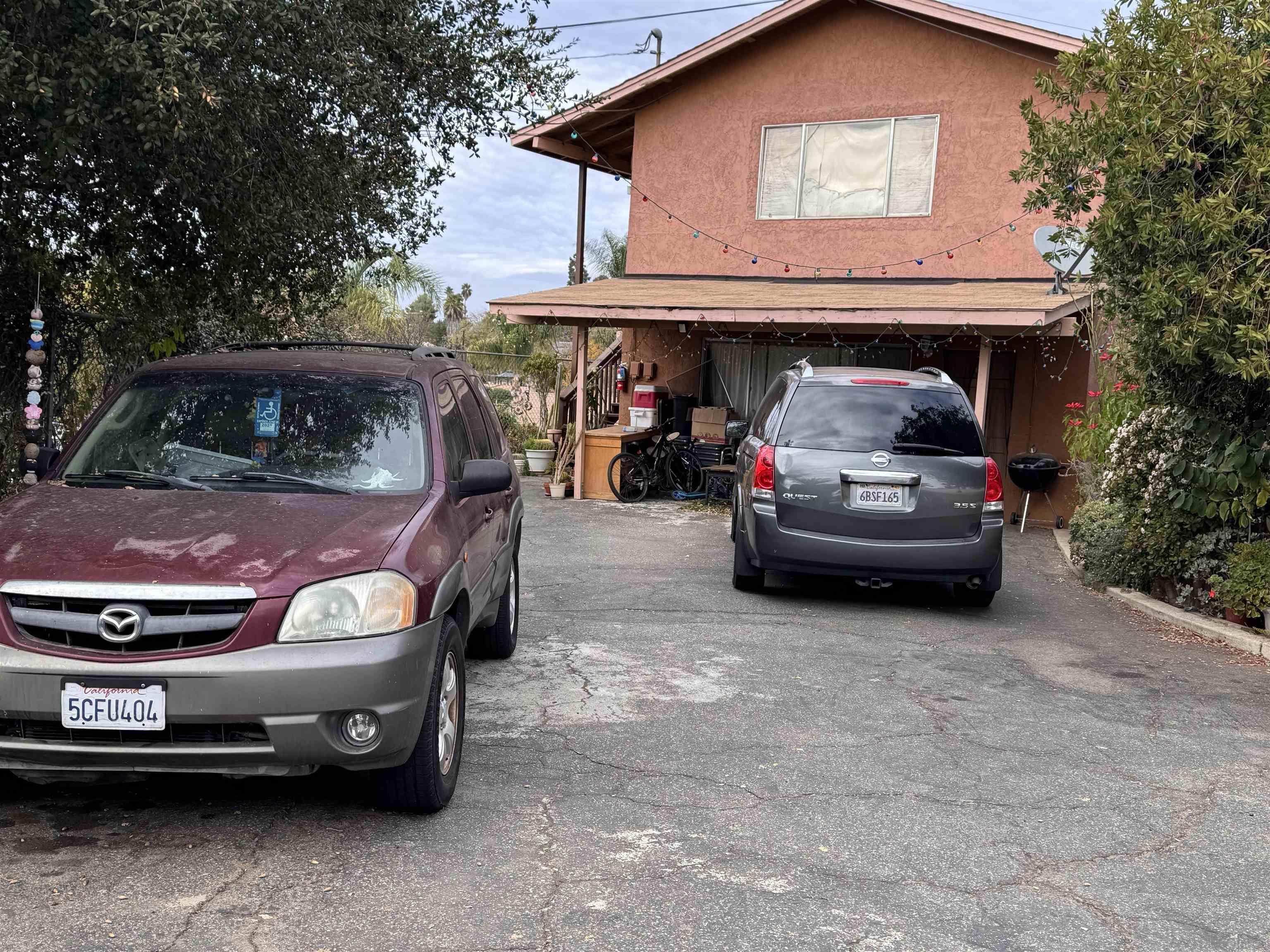 a view of a car garage