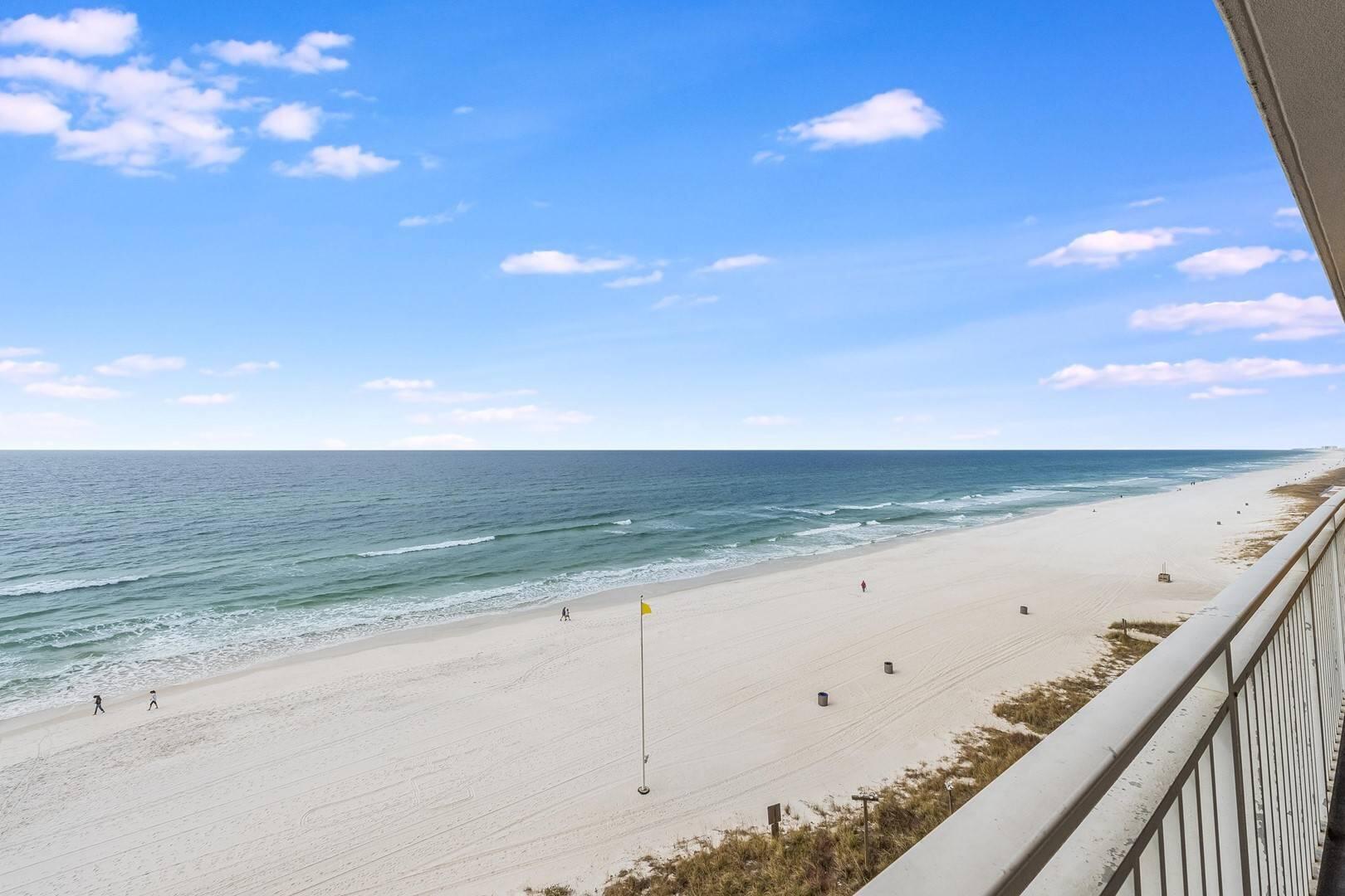 a view of an ocean beach