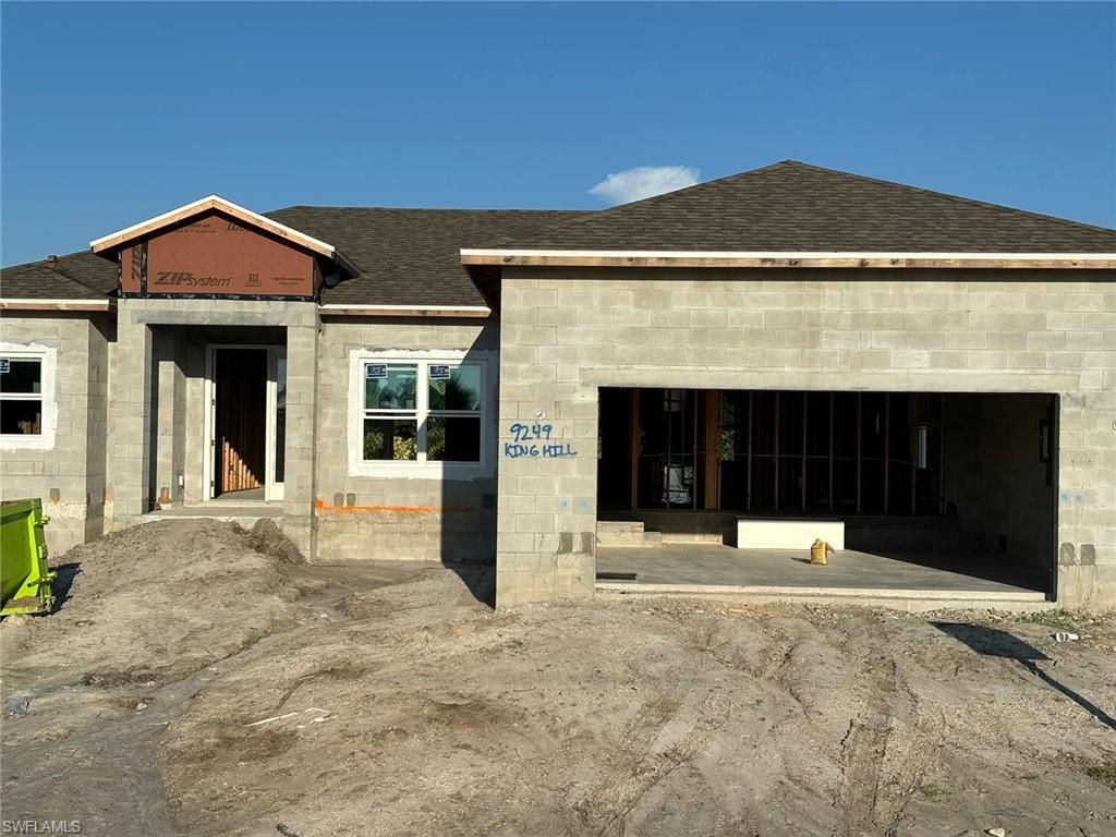 a front view of a house