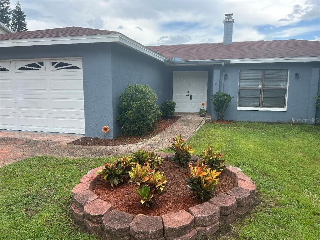 New landscape, 2 car garage