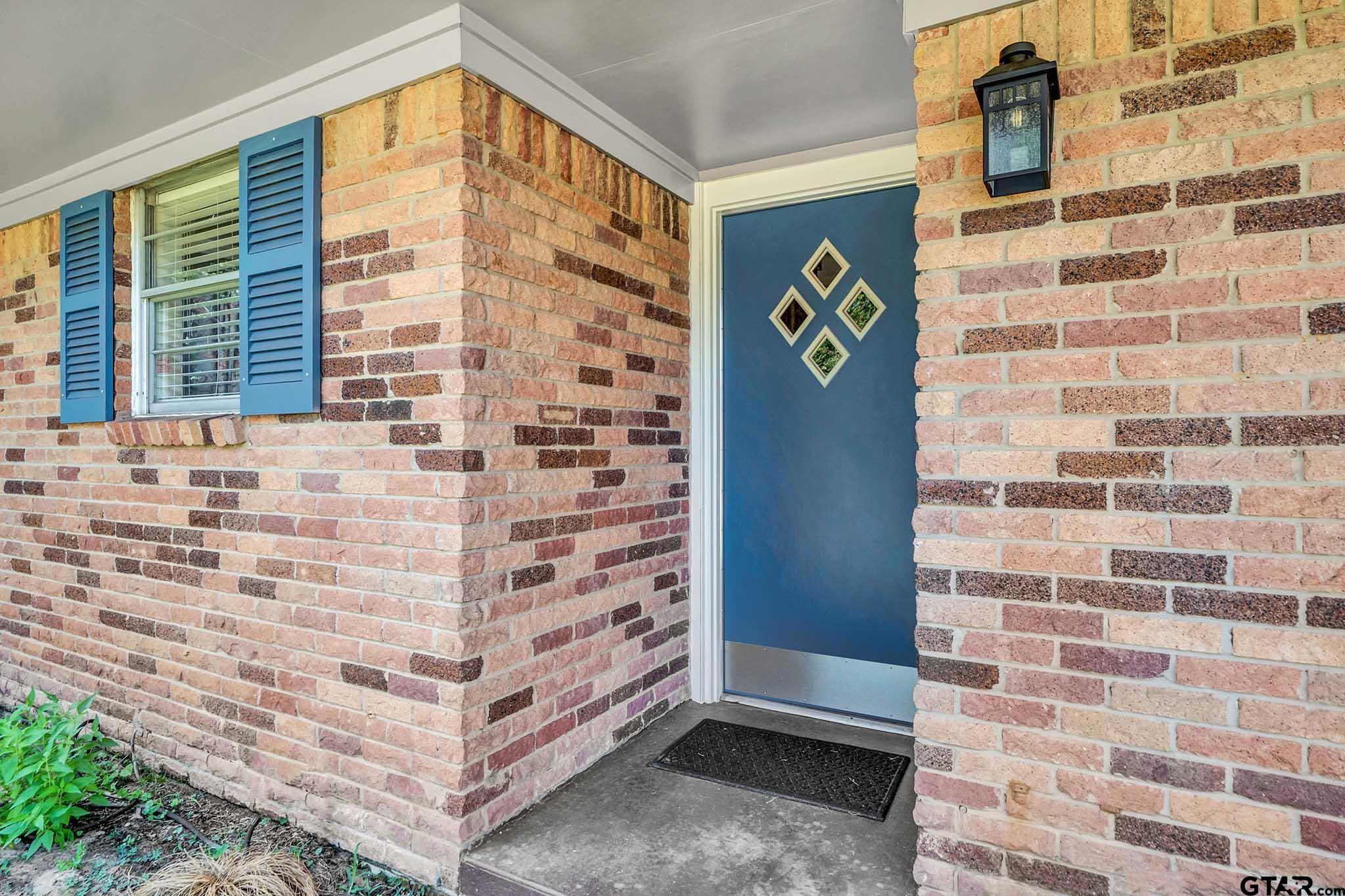 a view of front door of house