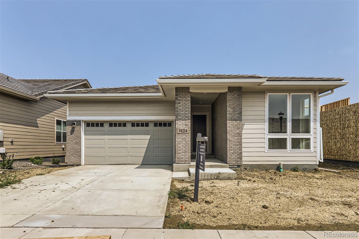 a front view of a house