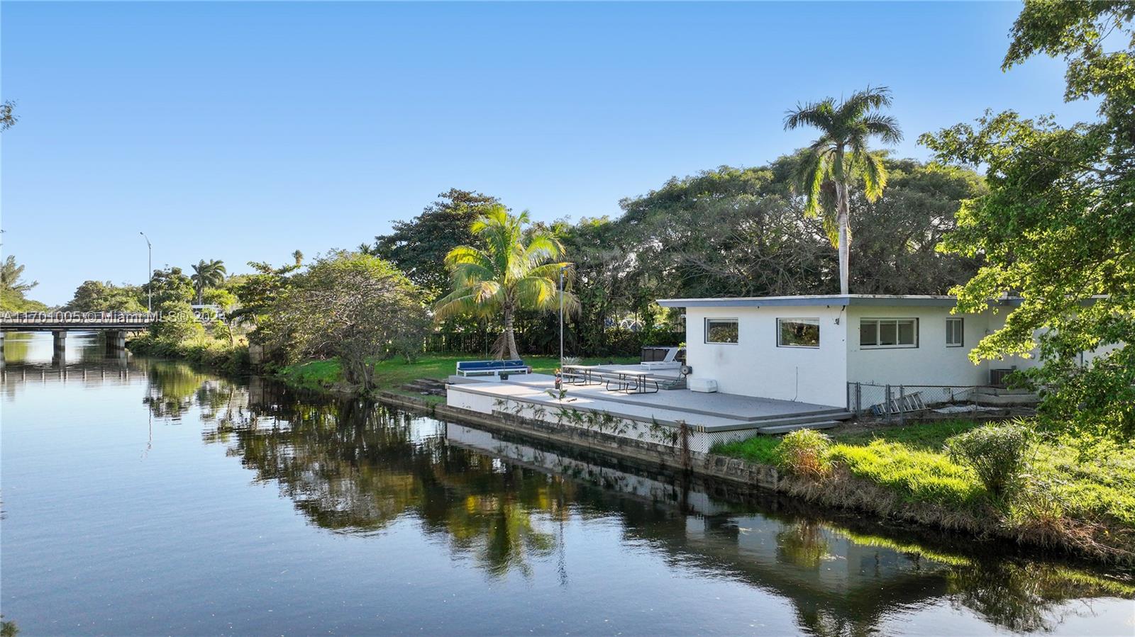 a view of a house with a lake view