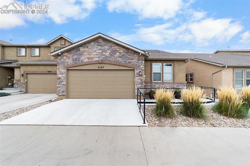 Beautiful Stone and Stucco Exterior