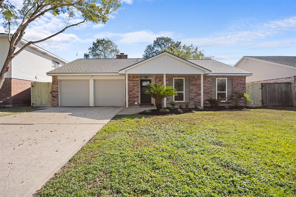 Nice front yard with brand new landscaping