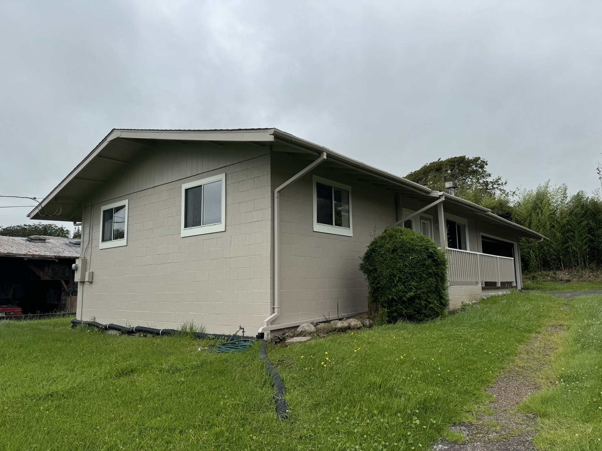 a house with garden in front of it