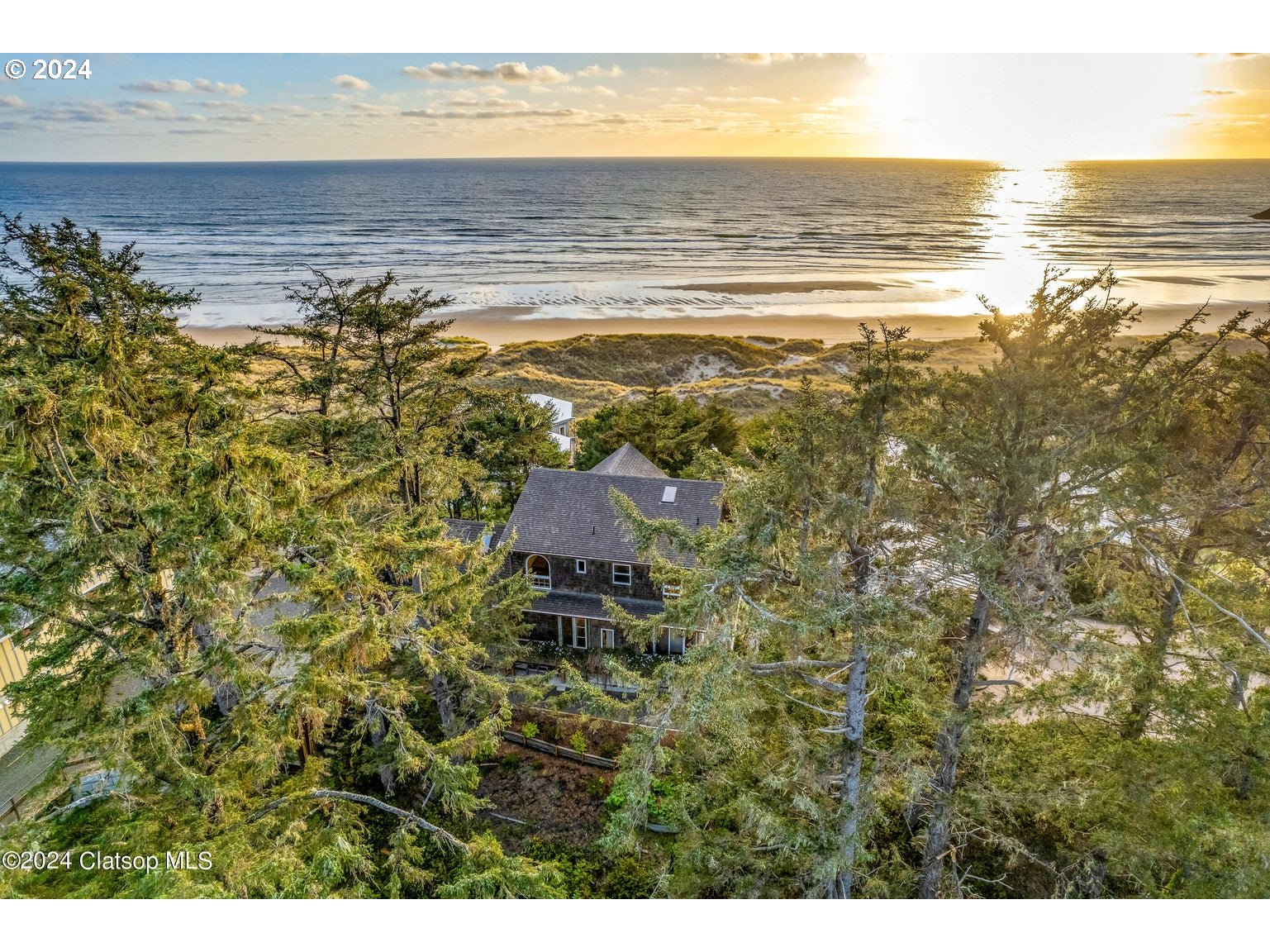 a view of an ocean and beach