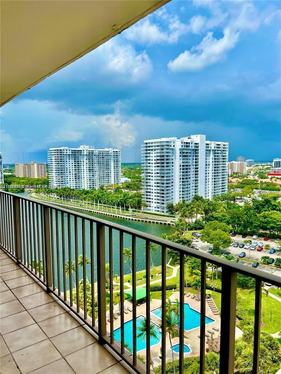 a view of a balcony with an outdoor space