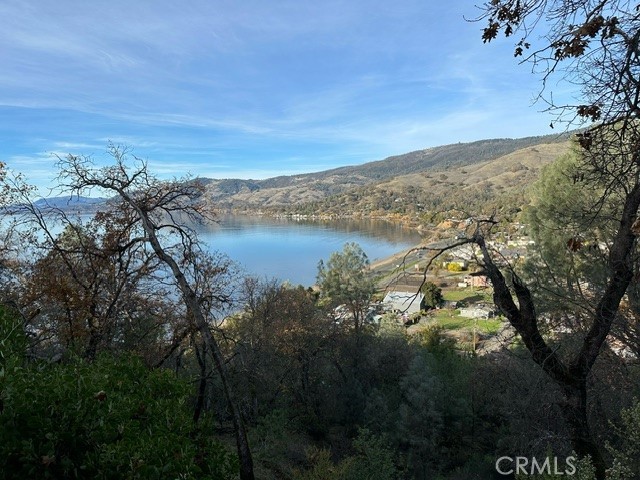 a view of lake with mountain