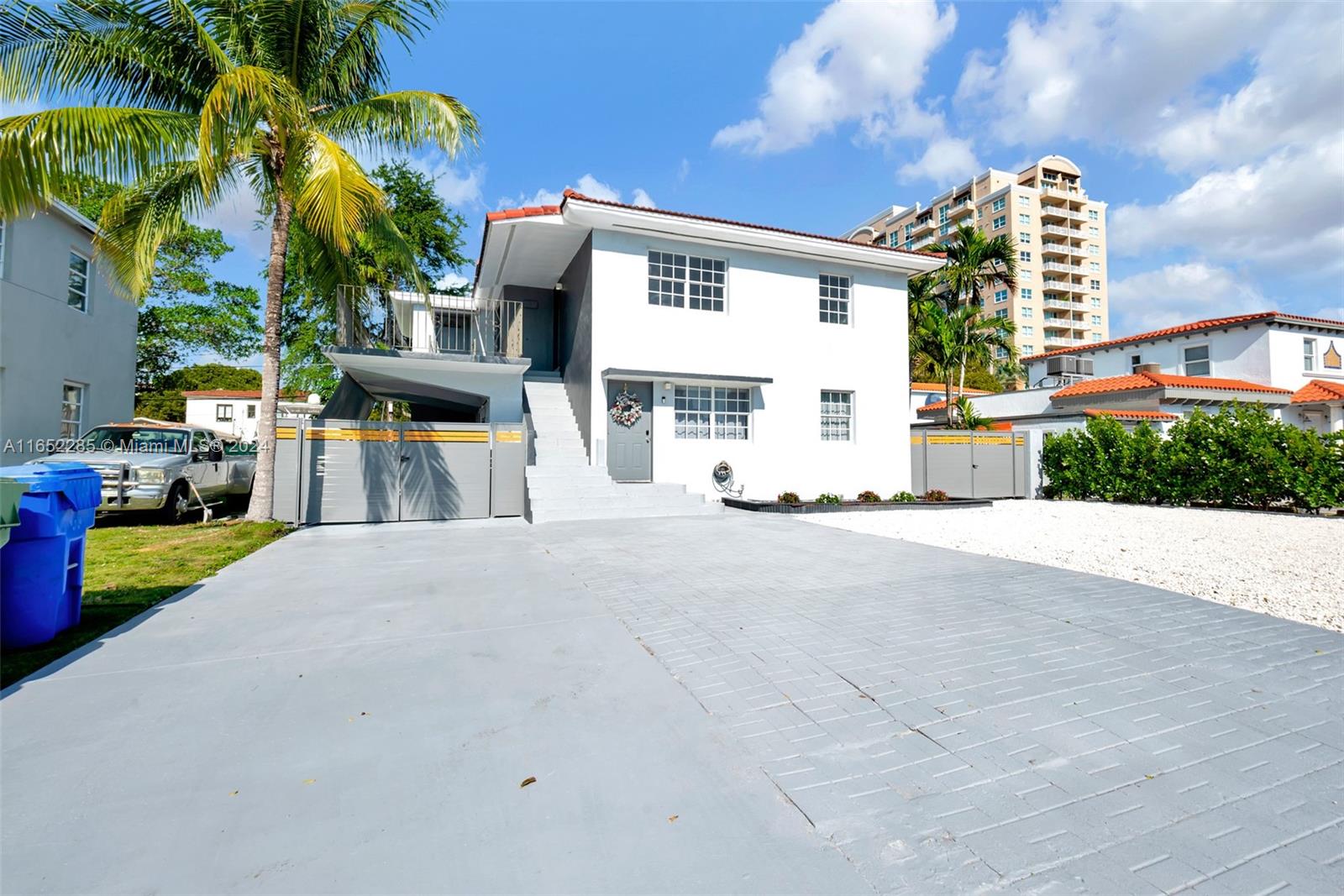 a view of a house with a patio