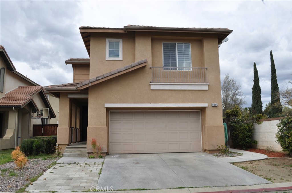 a front view of a house