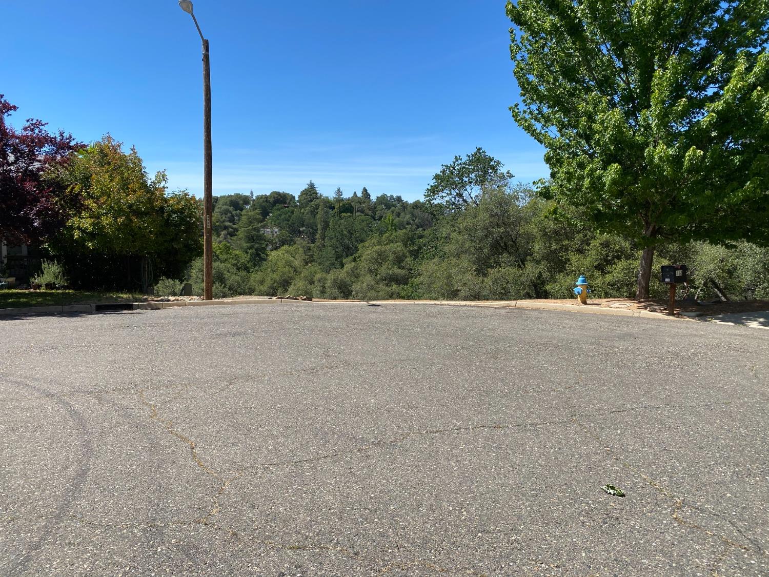 a view of an outdoor space with mountain view