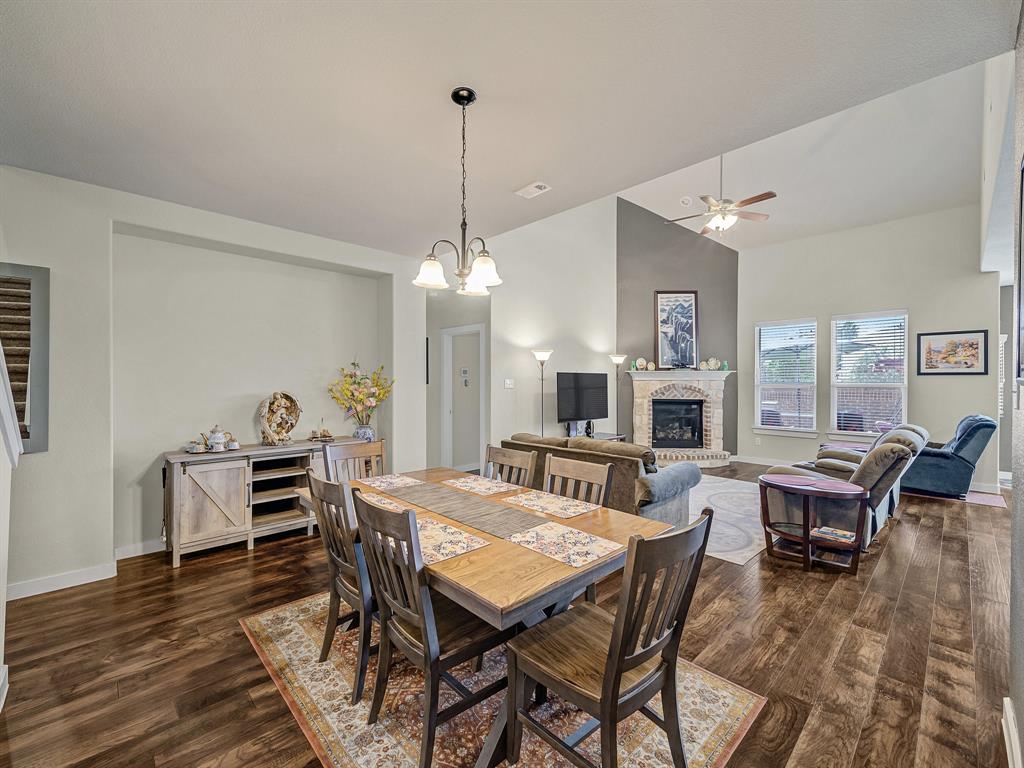 Dining area is open to the living room