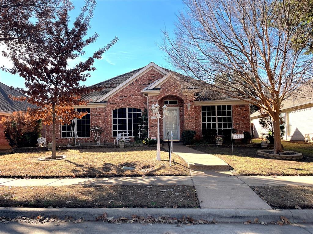 View of single story home