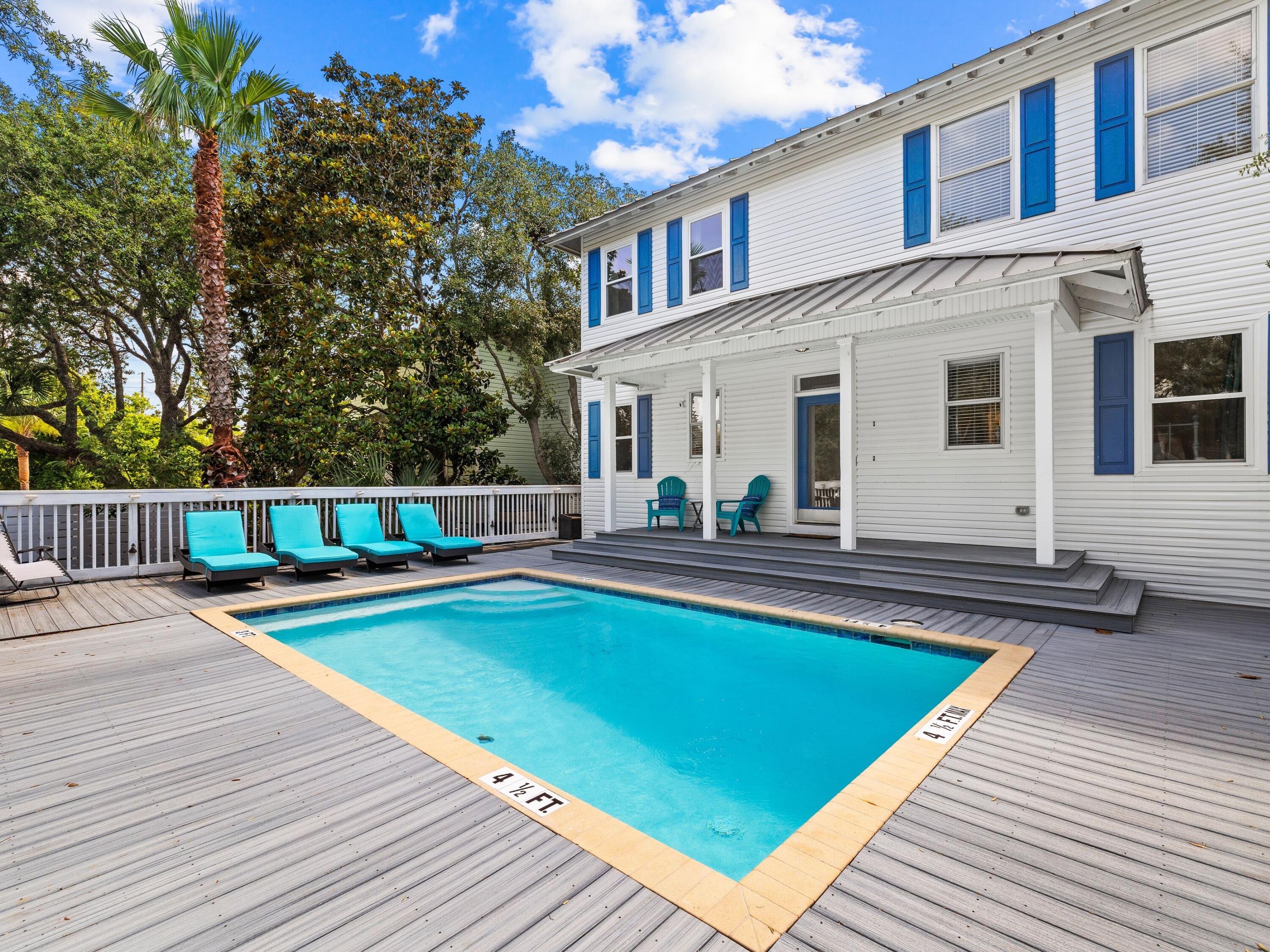 a view of a house with pool