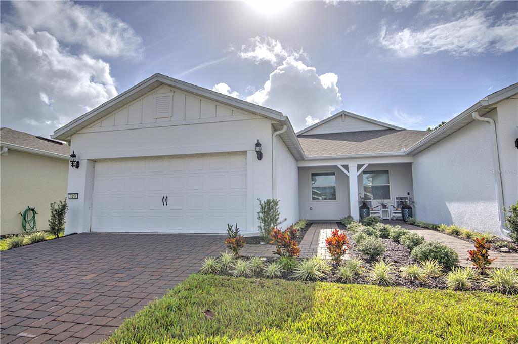 a front view of house with yard