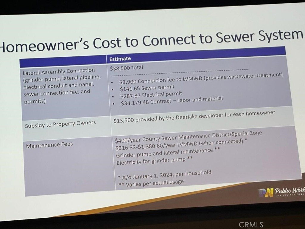 Sewer System Connection