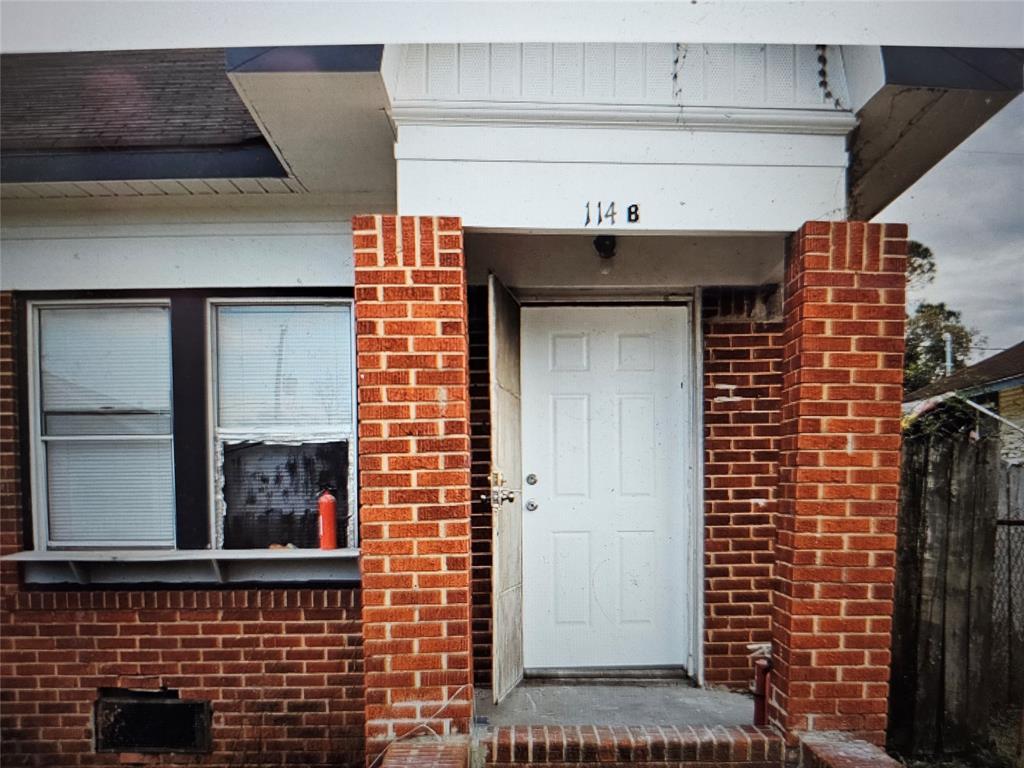 a view of front door