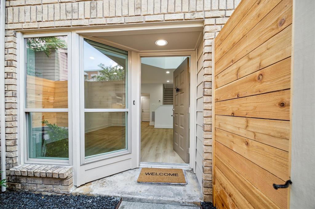 a view of a entryway door of the house