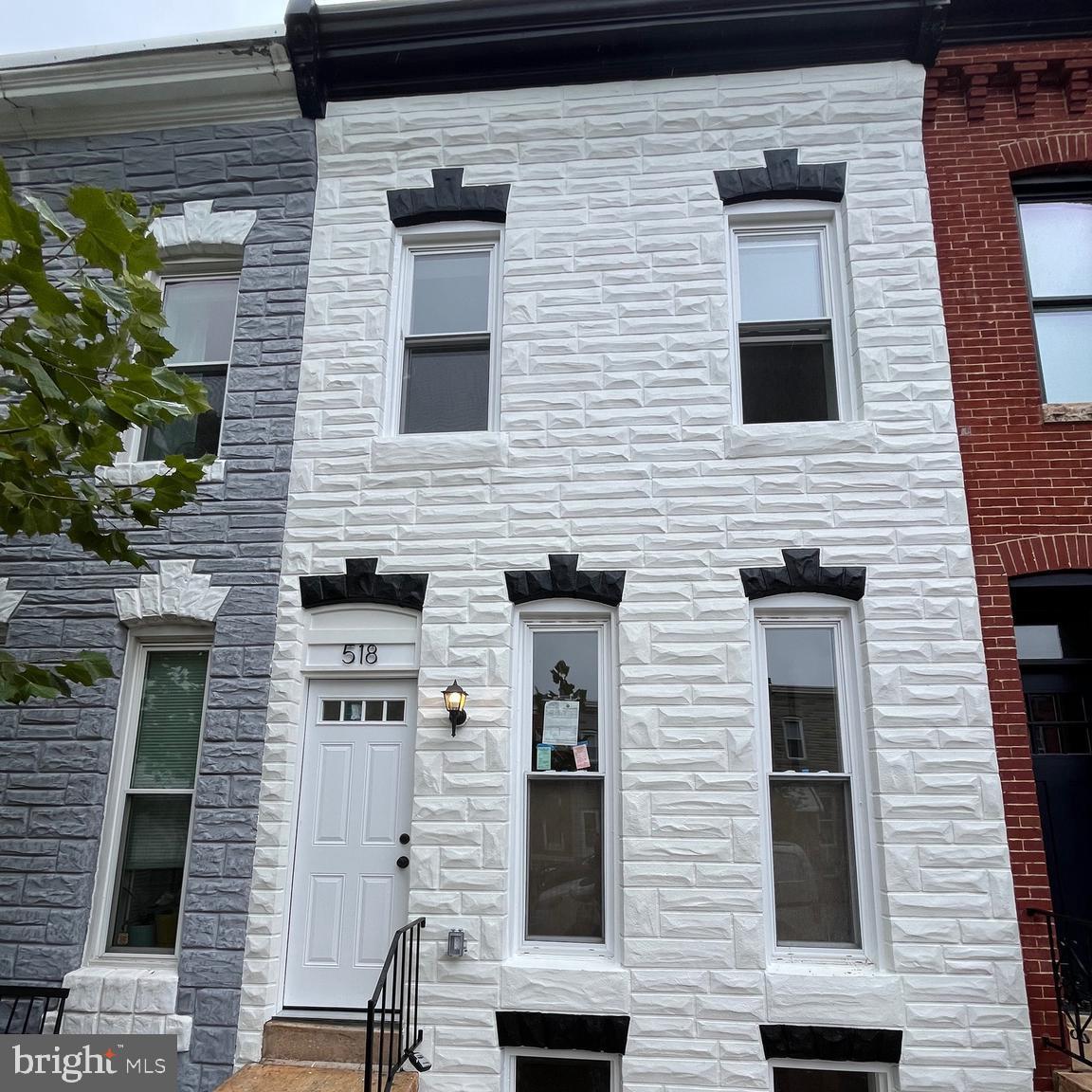 a view of a building with many windows