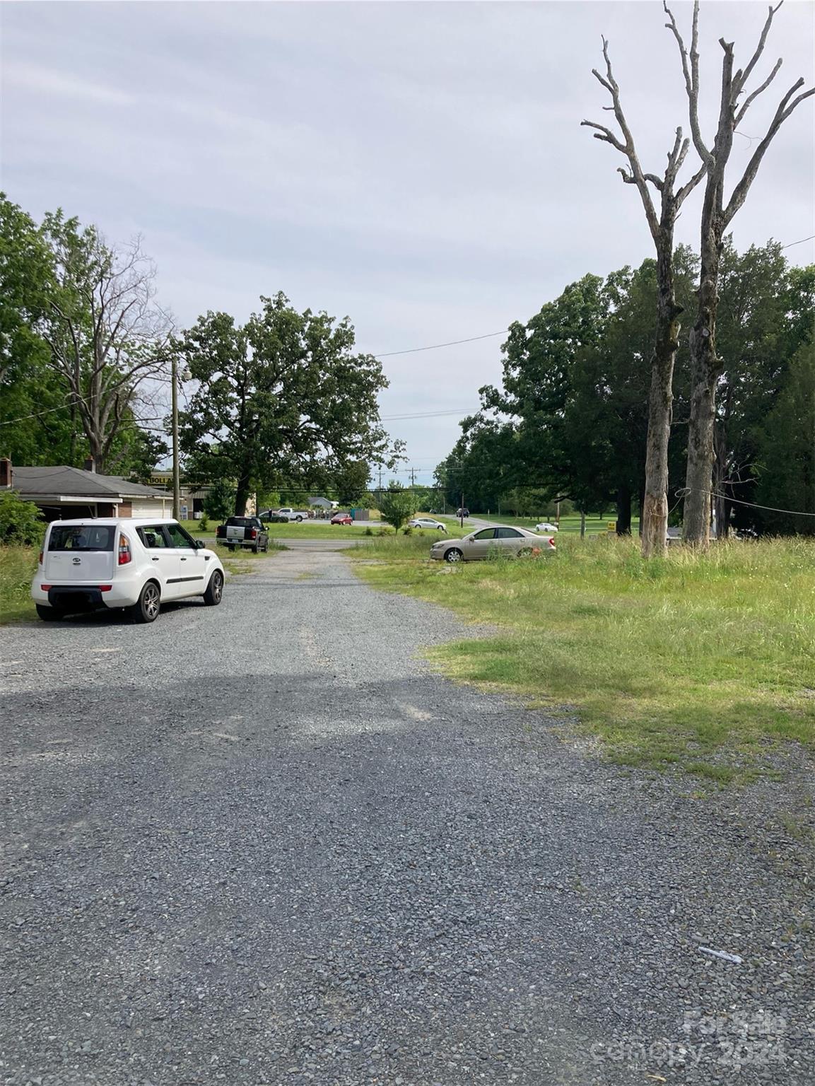 a car parked on the side of the road