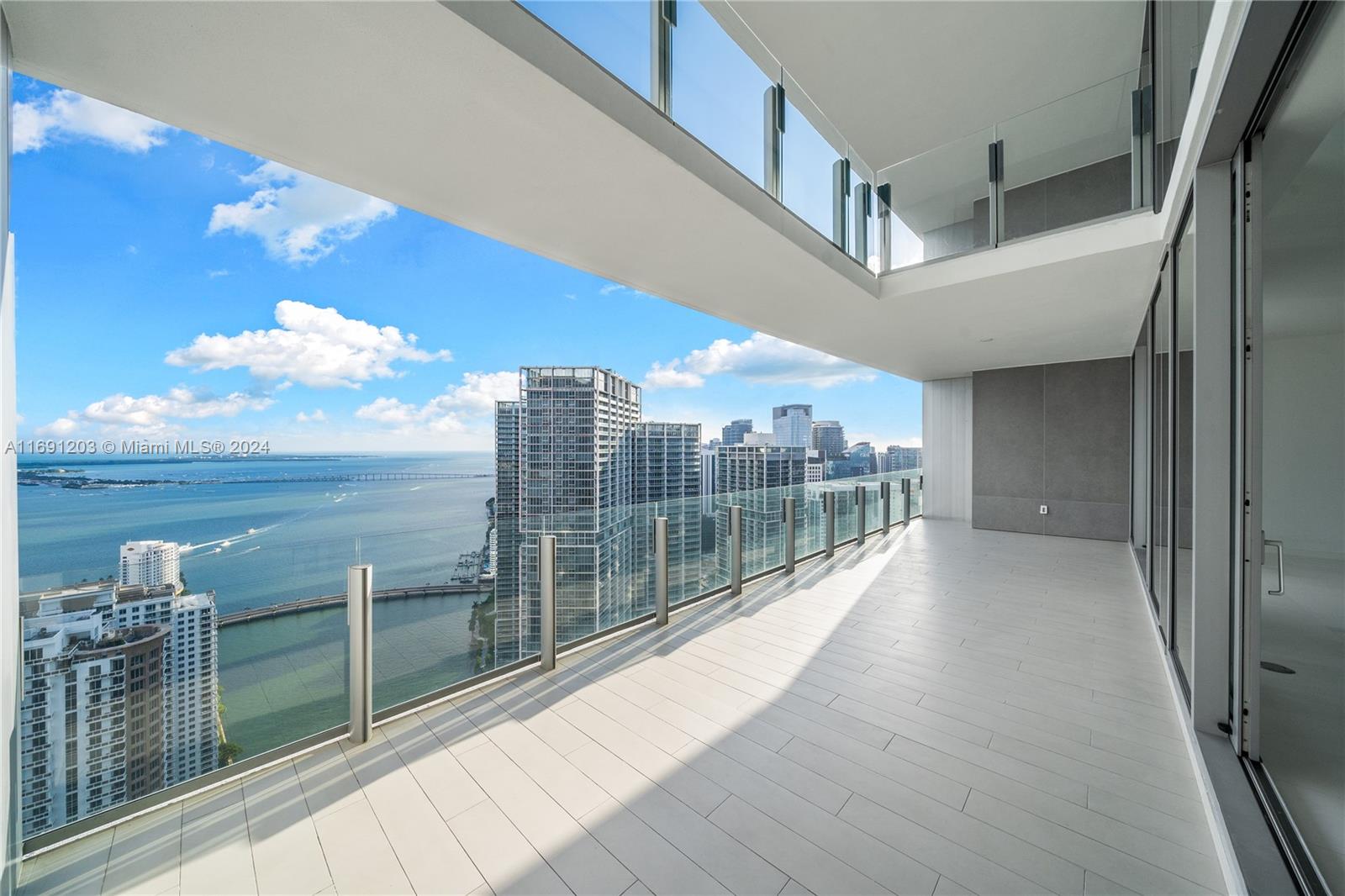 a view of a balcony