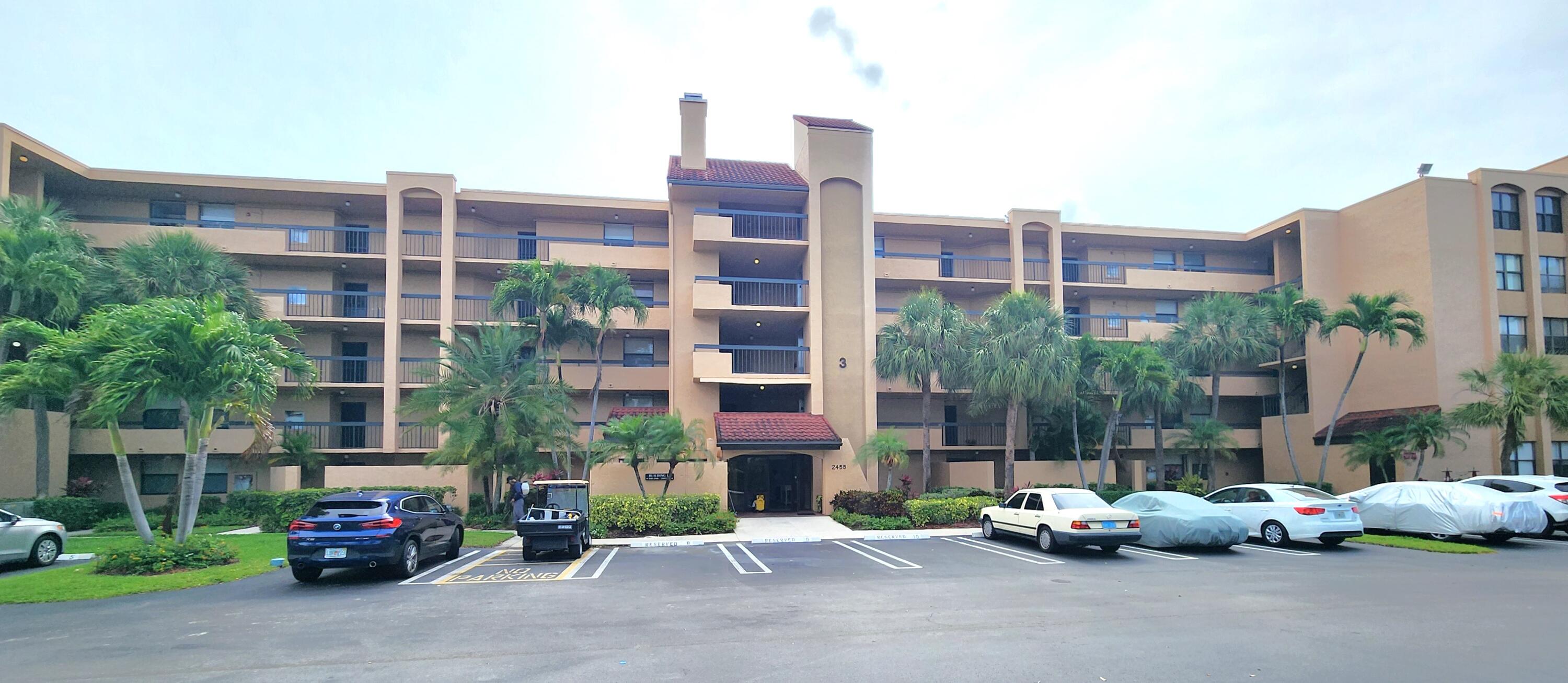 a cars parked in front of a building