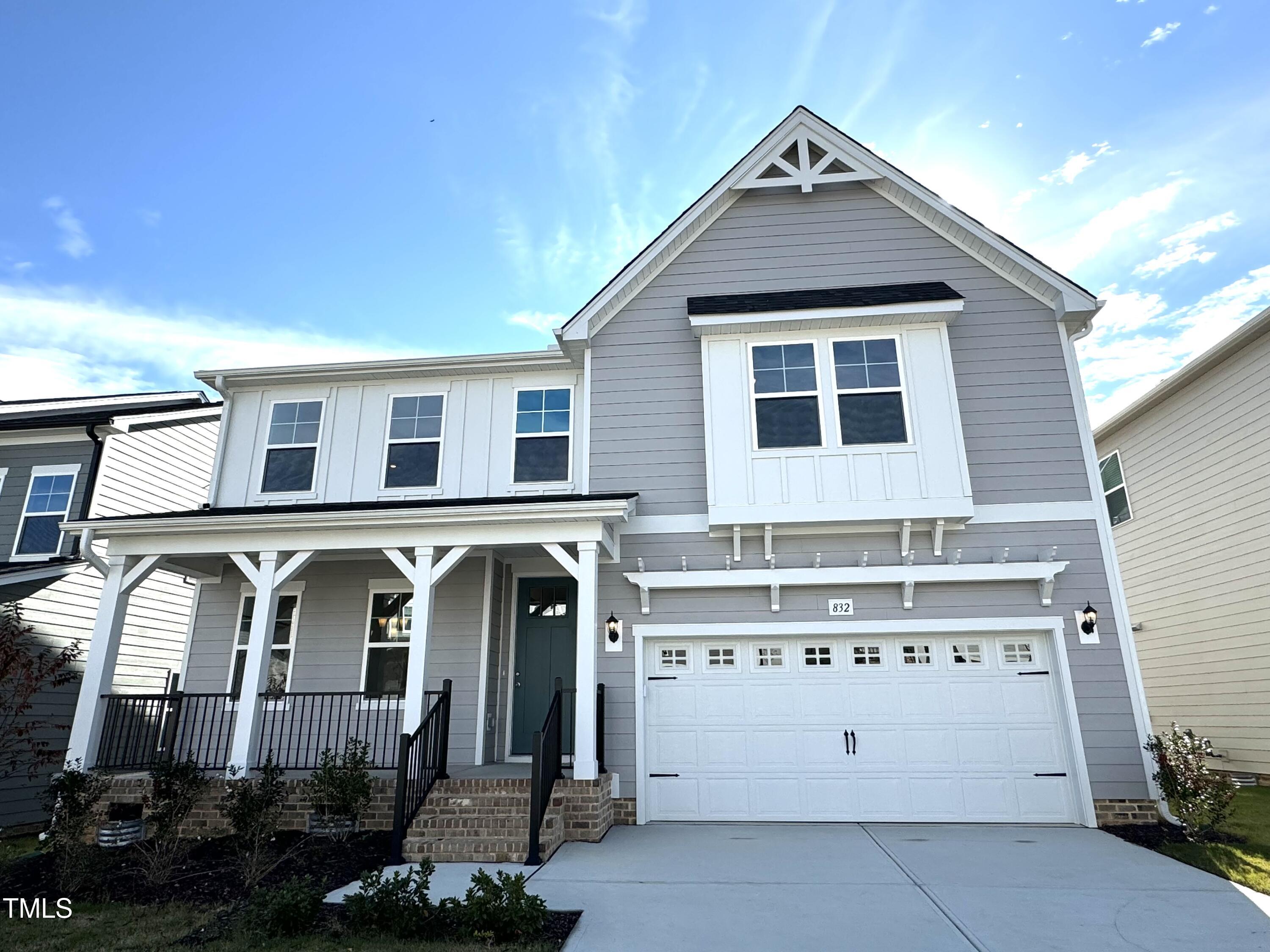 a front view of a house