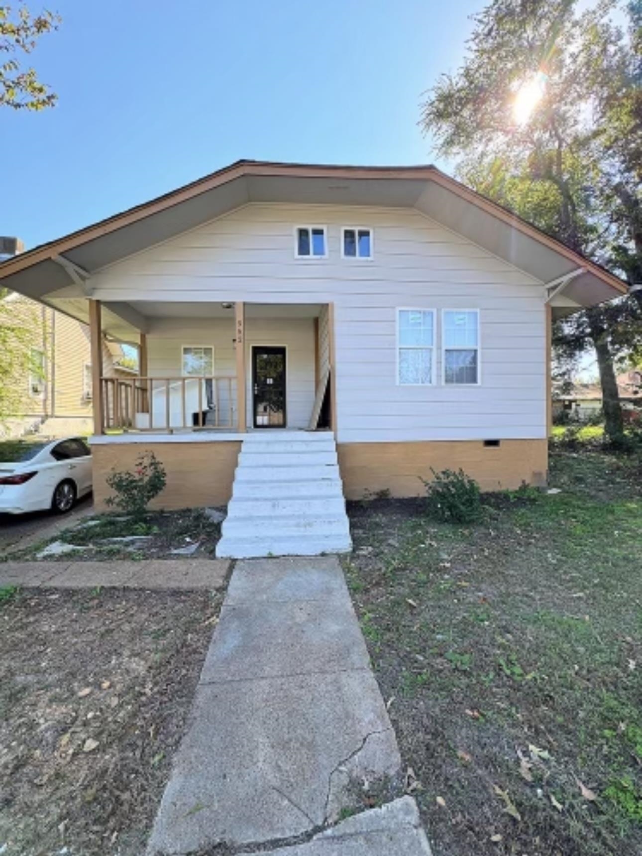 View of front of home with a porch