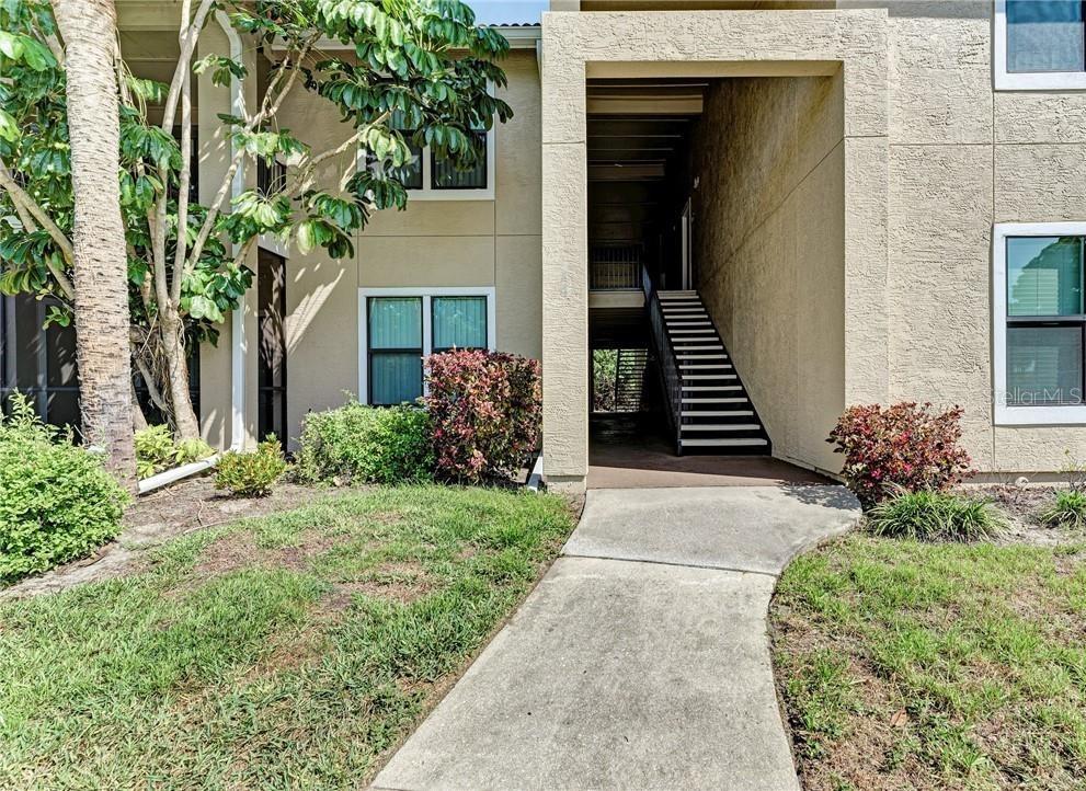 a front view of a house with pathway