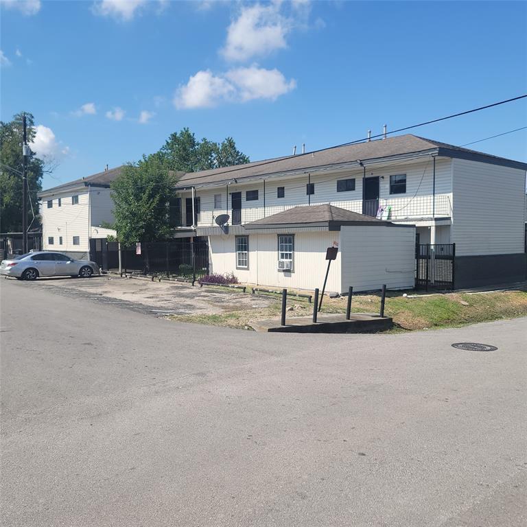 front view of a house with a street