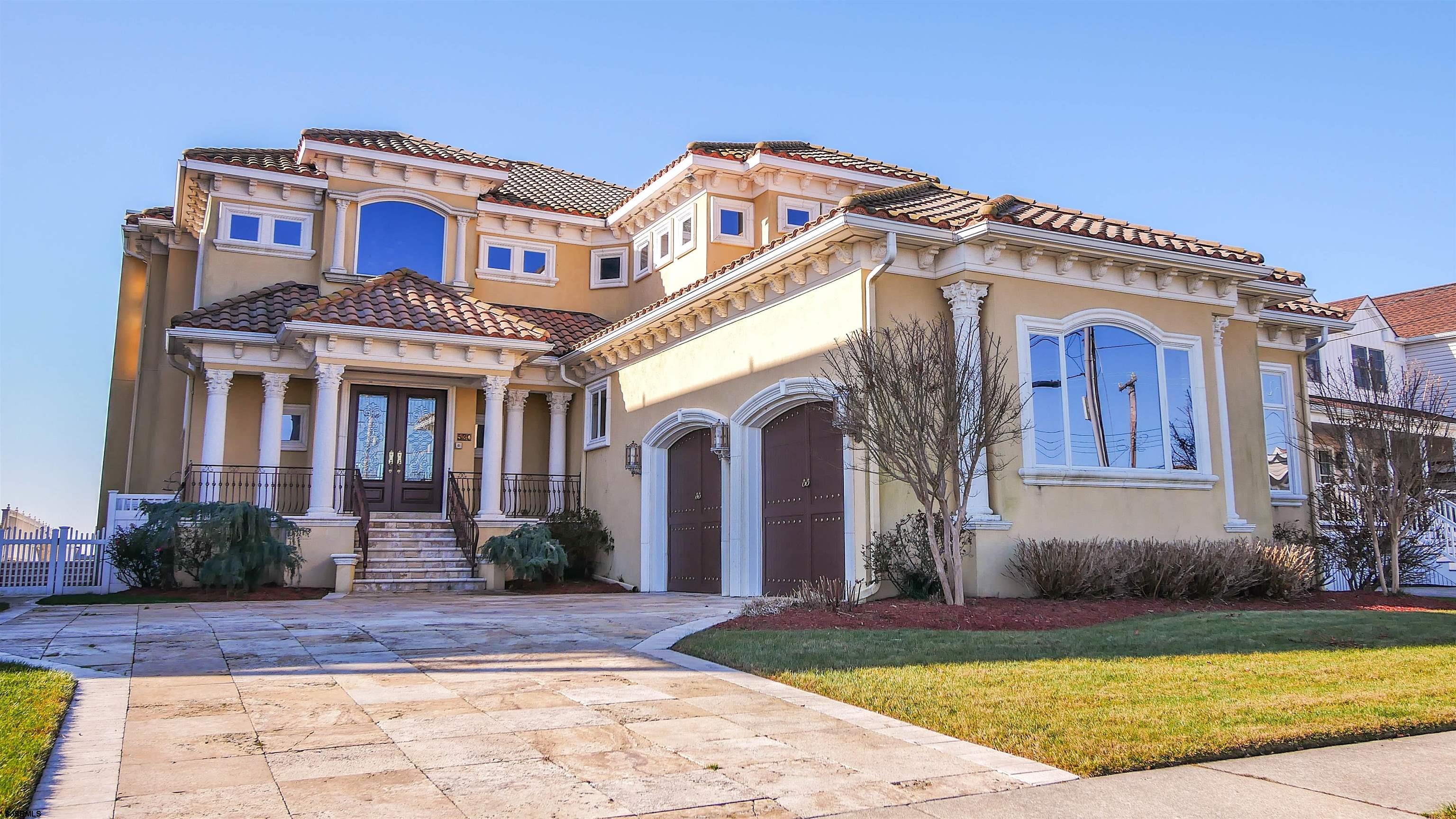 a front view of a house