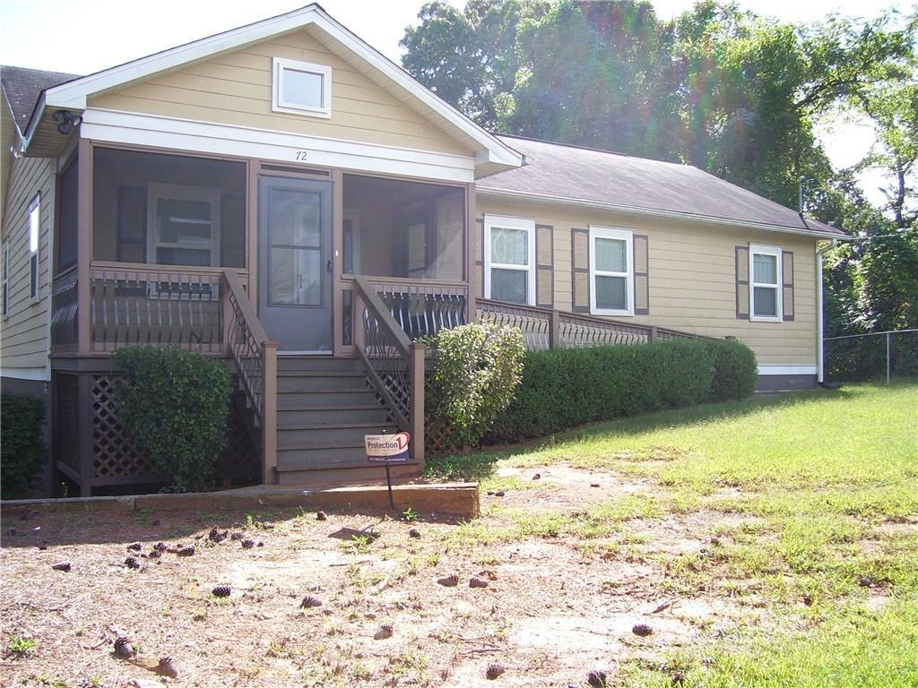 a front view of a house